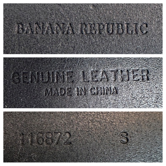 Banana Republic Studded Genuine Leather Wide Belt Size: S Color: Black - Picture 13 of 13